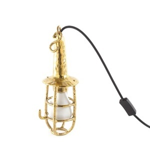 Seletti, Fingers Wandleuchte / Wandleuchte oder Hängelampe - Seletti gold en metall, Wandleuchte Fingers metall gold / Wandleuchte oder Hängelampe - Seletti gold en metall