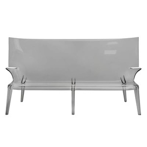 KARTELL, Kartell - Sofa Uncle Jack Transparent Uncle Rauchglas-Optik 190 x 85 x 98 cm - 06400u1, Gartensofa 3-Sitzer Uncle Jack plastikmaterial grau / L 190 cm - Kartell grau en plastikmaterial