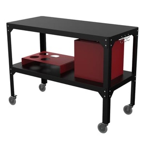 Matière Grise, Ablage Plancha Hegoa metall schwarz / mit Gehäuse und Flaschenständer - outdoorgeeignet - Matière Grise schwarz en metall, Ablage Plancha Hegoa metall schwarz / mit Gehäuse und Flaschenständer - outdoorgeeignet - Matière Grise schwarz en metall