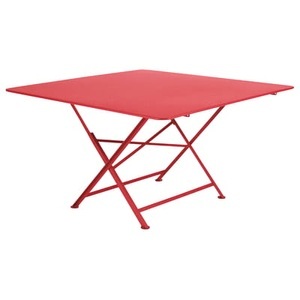 Fermob, Cargo Klapptisch - Fermob rot en metall, Klapptisch Cargo metall rot / 128 x 128 cm - Fermob rot en metall