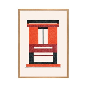 The Wrong Shop, Nathalie du Pasquier - Chaud Eingerahmter Poster / 49,5 x 69,5 cm - The Wrong Shop bunt en papierfaser, Eingerahmter Poster Nathalie du Pasquier - Chaud papierfaser bunt / 49,5 x 69,5 cm - The Wrong Shop bunt en papierfaser