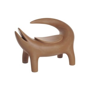 SLIDE, Kroko BIO Sitzkissen / L 110 cm - Biokunststoff - Slide en, Outdoor-Hocker Kroko BIO plastikmaterial beige / L 110 cm - Biokunststoff - Slide L 110 x Tiefe 60 cm x H 74 cm en