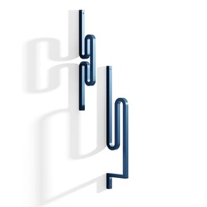 La Chance, Zag Wandhaken / 2er-Set - Stahl - La Chance blau en metall, Wandhaken Zag metall blau / 2er-Set - Stahl - La Chance blau en metall