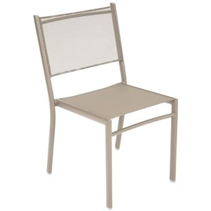 Fermob, Costa Stapelbarer Stuhl - Fermob beige en textil, Stapelbarer Stuhl Costa textil beige - Fermob beige en textil