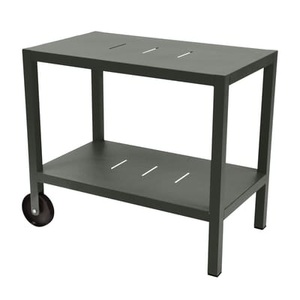 Fermob, Fermob Quiberon Beistelltisch rosmarin, Ablage Quiberon metall grün grau / Grillablage - Fermob grau en metall