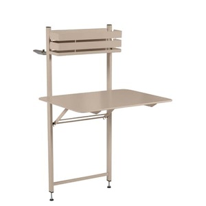 Fermob, Balcon Bistro Klapptisch / Klappbar - 77 x 64 cm - Fermob beige en metall, Klapptisch Balcon Bistro metall beige / Klappbar - 77 x 64 cm - Fermob beige en metall