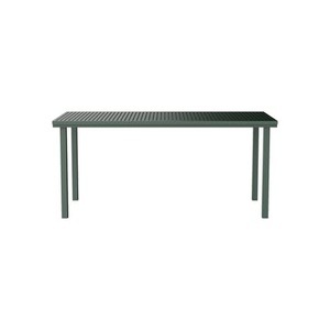 Nine, rechteckiger Tisch 19 Outdoors metall grün / 167,5 x 80,5 cm - Aluminium - NINE grün en metall, rechteckiger Tisch 19 Outdoors metall grün / 167,5 x 80,5 cm - Aluminium - NINE grün en metall
