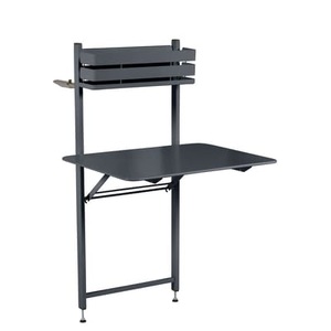 Fermob, Balcon Bistro Klapptisch / herunterklappbar - 77 x 64 cm - Fermob schwarz en metall, Klapptisch Balcon Bistro metall schwarz / herunterklappbar - 77 x 64 cm - Fermob schwarz en metall