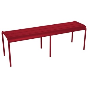 Fermob, Fermob Luxembourg Bank, Bank Luxembourg metall rot 3- bis 4-Sitzer - Fermob rot en metall