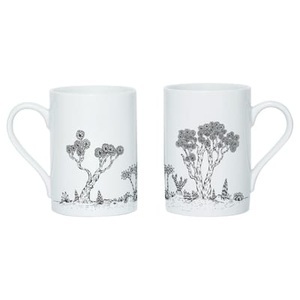 Domestic, Becher Landscape keramik weiß schwarz - Domestic weiß en keramik, Becher Landscape keramik weiß schwarz - Domestic schwarz en keramik