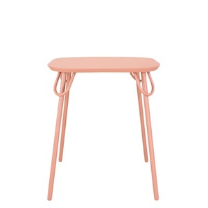 Bibelo, Swim Duo quadratischer Tisch / 63 x 63 cm - Metall - Bibelo rosa en metall, quadratischer Tisch Swim Duo metall rosa / 63 x 63 cm - Metall - Bibelo rosa en metall