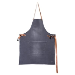 DUTCHDELUXES, Küchenschürze Grillen / Denim - Dutchdeluxes grau en textil, Küchenschürze textil grau Grillen / Denim - Dutchdeluxes grau en textil