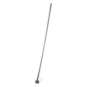 Martinelli Luce, Martinelli Luce Elastica Stehlampe als Band, grau, Stehleuchte Elastica LED textil grau / Lichtband aus Stoff, das zwischen Decke und Boden gespannt ist. - Martinelli Luce grau en textil