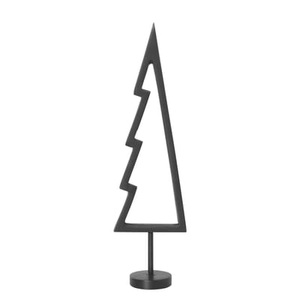 ferm living, Tree Outline Weihnachtsdeko / Weihnachtsbaum aus Messing - H 18 cm - Ferm Living schwarz en metall, Weihnachtsdeko Tree Outline metall schwarz / Weihnachtsbaum aus Messing - H 18 cm - Ferm Living schwarz en metall