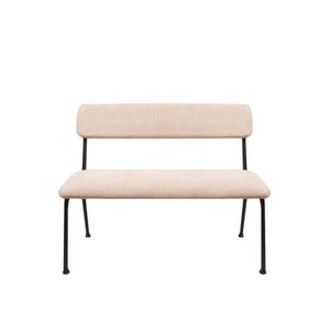 Maison Sarah Lavoine, Bank mit Rückenlehne Le Tube Small textil rosa / Stoff - L 110 cm - Maison Sarah Lavoine rosa en textil, Bank mit Rückenlehne Le Tube Small textil rosa / Stoff - L 110 cm - Maison Sarah Lavoine rosa en textil