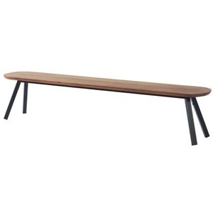 RS Barcelona, Banc Y&M / Bois & métal - L 220 cm - RS BARCELONA schwarz/holz natur en metall/holz, Banc Y&M / Bois & métal - L 220 cm - RS BARCELONA holz natur en holz