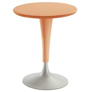 KARTELL, Kartell Dr. Na Tisch, Runder Tisch Dr. Na plastikmaterial orange / Ø 60 cm - Kartell orange en plastikmaterial