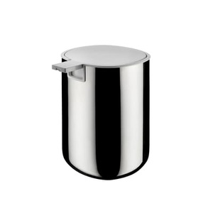 ALESSI, Alessi-Brillo Seifenspender 11,5x9,5 cm, Seifenspender Birillo plastikmaterial weiß metall / 30 cl - Alessi metall en plastikmaterial