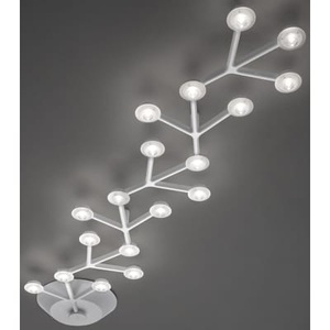 Artemide, LED NET Deckenleuchte länglich - L 125 cm - Artemide weiß en metall, Deckenleuchte LED NET metall weiß länglich - L 125 cm - Artemide weiß en metall