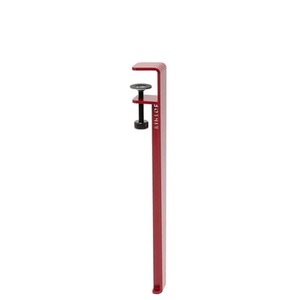 TIPTOE, Fuß aus Stahl mit Klammersystem / H 43 cm - Um Couchtische & Bänke zu gestalten - TipToe rot en metall, Fuß aus Stahl mit Klammersystem / H 43 cm - Um Couchtische & Bänke zu gestalten - TipToe rot en metall