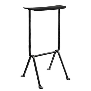 Magis, Officina Barhocker / Polypropylen - H 75 cm - Magis schwarz en metall/plastikmaterial, Barhocker Officina metall plastikmaterial schwarz / Polypropylen - H 75 cm - Magis schwarz en plastikmaterial