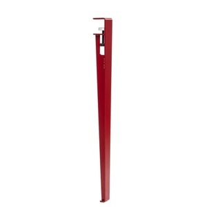 TIPTOE, Fuß aus Stahl mit Klammersystem / H 75 cm - Um Tische & Schreibtische zu gestalten - TipToe rot en metall, Fuß aus Stahl mit Klammersystem / H 75 cm - Um Tische & Schreibtische zu gestalten - TipToe rot en metall