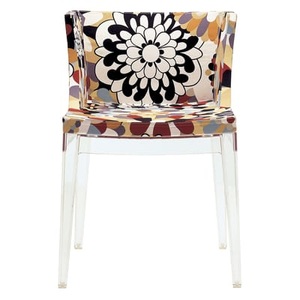 KARTELL, Kartell Mademoiselle Stuhl Missoni Vevey braun, Gepolsterter Sessel Mademoiselle Missoni textil bunt braun - Kartell braun en textil
