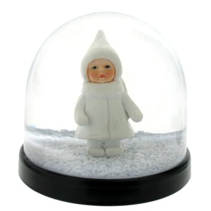 & klevering, Schneekugel plastikmaterial weiß schwarz Kinderfigur - & klevering weiß en plastikmaterial, Schneekugel plastikmaterial weiß schwarz Kinderfigur - & klevering schwarz en plastikmaterial