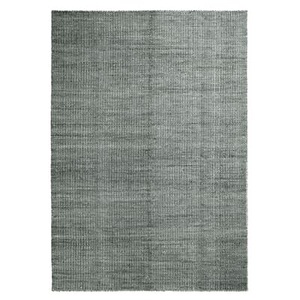Hay, Hay-Moiré Kelim Rug 200x300 cm, Dark Green, Teppich Moiré Kelim Large textil grün / 200 x 300 cm - handgewebt - Hay grün en textil