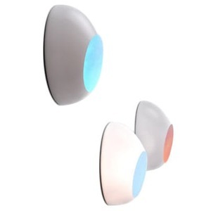 Luceplan, Luceplan Goggle Wandleuchte m. irisierendem Effekt, Wandleuchte Goggle plastikmaterial weiß bunt - Luceplan bunt en plastikmaterial