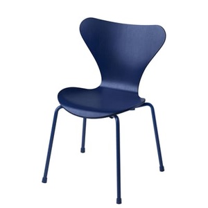 Fritz Hansen, Kinderstuhl Série 7 holz blau / Esche getönt - Fritz Hansen blau en holz, Kinderstuhl Série 7 holz blau / Esche getönt - Fritz Hansen blau en holz