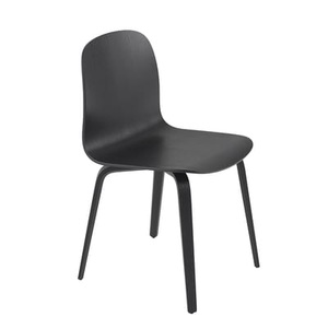 Muuto, Visu Stuhl / Holzbeine - Muuto schwarz en holz, Stuhl Visu holz schwarz / Holzbeine - Muuto schwarz en holz