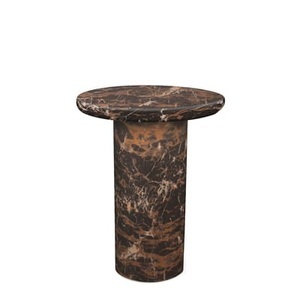 Pols Potten, Mob Beistelltisch / Ø 40 x H 50 cm - Marmor-Optik - Pols Potten braun/schwarz en plastikmaterial, Beistelltisch Mob plastikmaterial braun schwarz / Ø 40 x H 50 cm - Marmor-Optik - Pols Potten schwarz en plastikmaterial