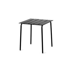 valerie objects, Aligned quadratischer Tisch / By Maarten Baas - 70 x 70 cm / Aluminium - valerie objects schwarz en metall, quadratischer Tisch Aligned metall schwarz / By Maarten Baas - 70 x 70 cm / Aluminium - valerie objects schwarz en metall