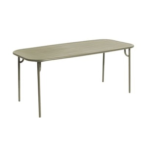 Petite Friture, Week-End rechteckiger Tisch / 180 x 85 cm - Aluminium - Petite Friture grün en metall, rechteckiger Tisch Week-End metall grün / 180 x 85 cm - Aluminium - Petite Friture grün en metall