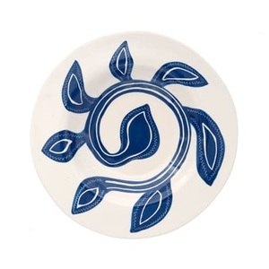 LAETITIA ROUGET, Patricia Teller / Ø 26 cm - Handbemalt - LAETITIA ROUGET blau en keramik, Teller Patricia keramik blau / Ø 26 cm - Handbemalt - LAETITIA ROUGET blau en keramik