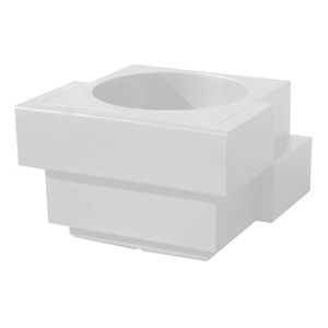 SLIDE, Blumentopf Cubic Yo plastikmaterial weiß - Slide weiß en plastikmaterial, Blumentopf Cubic Yo plastikmaterial weiß - Slide weiß en plastikmaterial