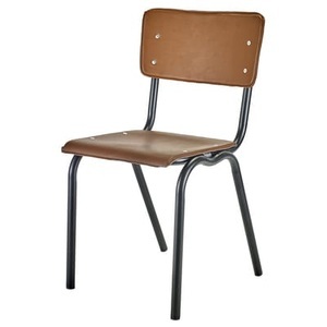 Serax, Vinyl-Vinyl Stuhl / Sitzfläche aus Kunstleder - Serax braun en metall/plastikmaterial, Stuhl Vinyl-Vinyl metall plastikmaterial braun / Sitzfläche aus Kunstleder - Serax braun en plastikmaterial