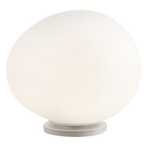 Foscarini, Foscarini Gregg media Tischleuchte mit Dimmer, Tischleuchte Gregg Grande glas weiß / L 47 cm - Ludovica+Roberto Palomba, 2008 - Foscarini weiß en glas