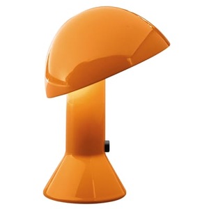 Martinelli Luce, Martinelli Luce Elmetto - Tischleuchte, orange, Tischleuchte Elmetto plastikmaterial orange / 1976 - Martinelli Luce orange en plastikmaterial