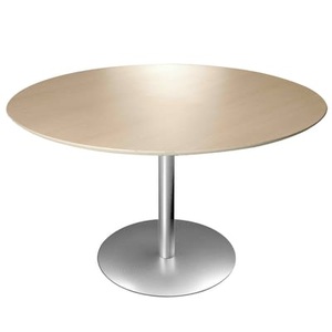 Lapalma, Höhenverstellbarer Tisch Brio metall weiß holz natur / Ø 60 cm - Lapalma weiß en metall, Höhenverstellbarer Tisch Brio weiß holz natur / Ø 60 cm - Lapalma holz natur en holz