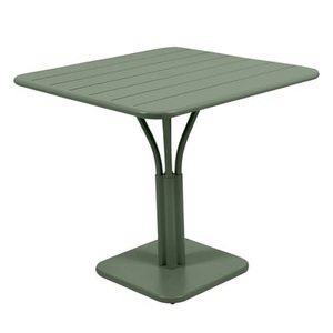 Fermob, Luxembourg quadratischer Tisch / 80 x 80 cm - Fuß mittig - Fermob grün en metall, quadratischer Tisch Luxembourg metall grün / 80 x 80 cm - Fuß mittig - Fermob grün en metall