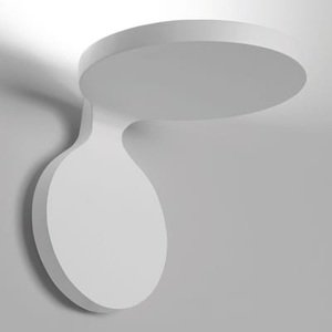 Artemide, Artemide Rea 17 - LED-Wandleuchte in Weiß, Wandleuchte Rea Large LED metall weiß / L 17 cm - Artemide weiß en metall
