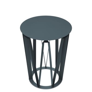 Presse citron, Beistelltisch Arlette metall grau / Ø 37 cm x H 48 cm - Metall - Presse citron grau en metall, Beistelltisch Arlette metall grau / Ø 37 cm x H 48 cm - Metall - Presse citron grau en metall