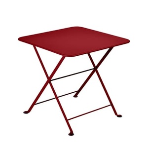 Fermob, Couchtisch Tom Pouce metall rot / 50 x 50 cm - Fermob rot en metall, Couchtisch Tom Pouce metall rot / 50 x 50 cm - Fermob rot en metall
