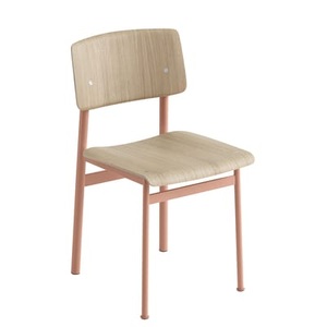 Muuto, Loft Stuhl / Holz & Metall - Muuto rosa/holz natur en holz, Stuhl Loft rosa holz natur / Holz & Metall - Muuto holz natur en holz