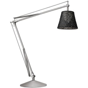 Flos, Superarchimoon Outdoor Stehleuchte für außen - H 214 cm - Flos schwarz en metall/plastikmaterial, Outdoor-Stehleuchte Superarchimoon Outdoor metall plastikmaterial schwarz für außen - H 214 cm - Flos schwarz en plastikmaterial