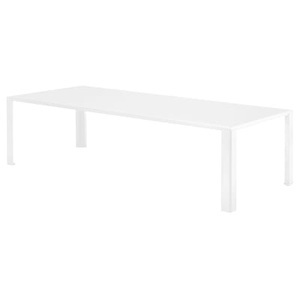 Zeus, Big Irony Outdoor rechteckiger Tisch / L 238 cm - für den Außeneinsatz - Zeus weiß en metall, rechteckiger Tisch Big Irony Outdoor metall weiß / L 238 cm - für den Außeneinsatz - Zeus weiß en metall