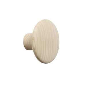 Muuto, Muuto The Dots Garderobenhaken S esche, Wandhaken The Dots Wood holz natur / Ø 9 cm - Muuto holz natur en holz
