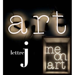 Seletti, Neon Art Wandleuchte mit Stromkabel Buchstabe J - Seletti weiß en glas, Wandleuchte mit Stromkabel Neon Art glas weiß Buchstabe J - Seletti weiß en glas